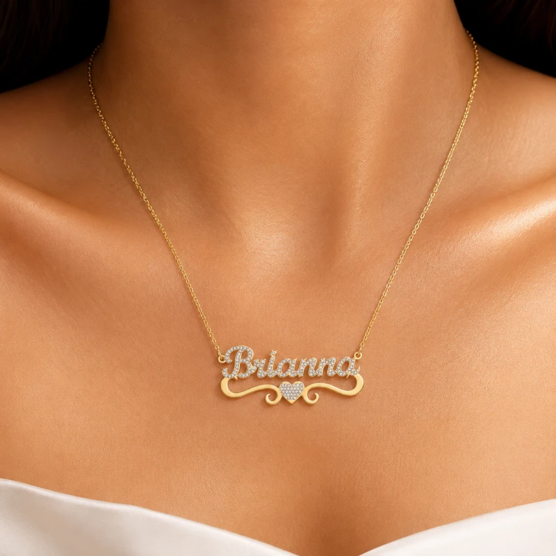 Personalized Heart Name Necklace