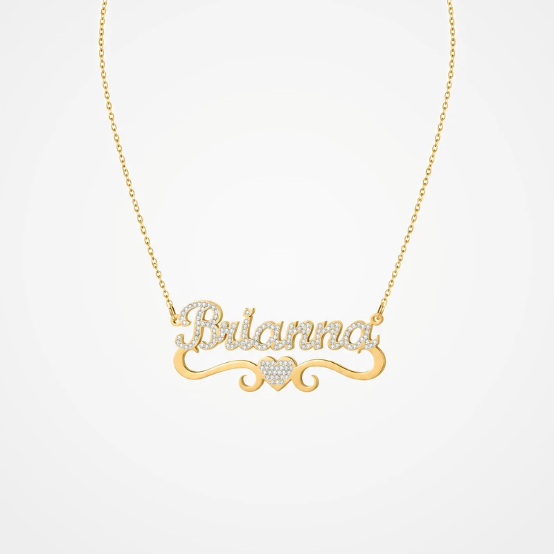 Personalized Heart Name Necklace