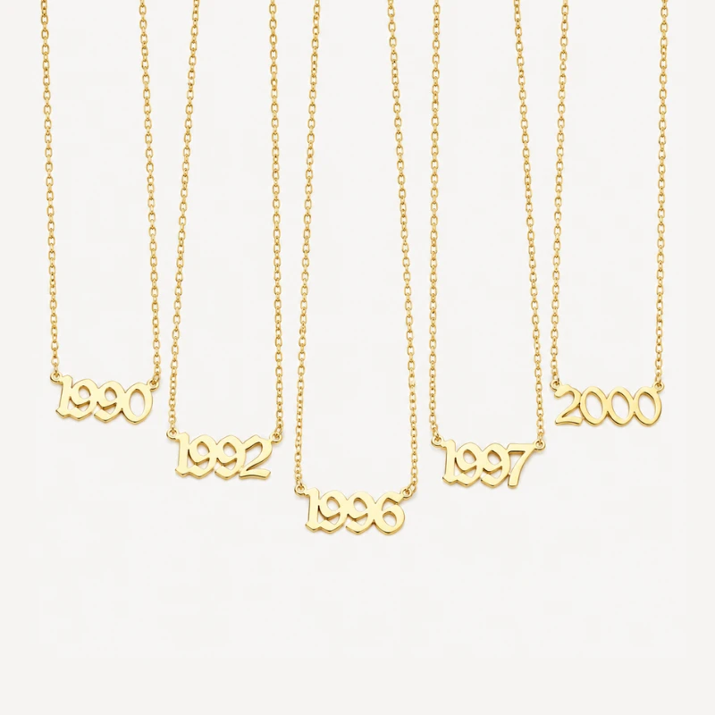 Collar con número de año personalizado image 2