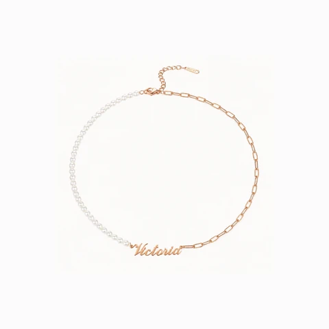 Collier personnalisé en perles avec nom