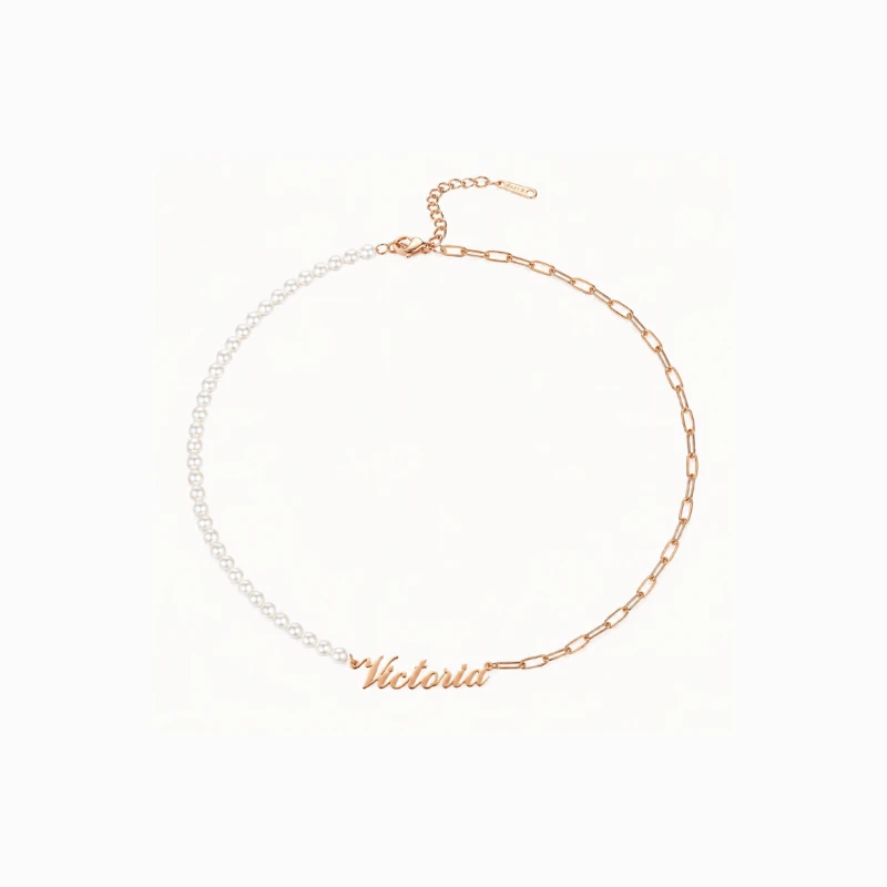 Collier personnalisé en perles avec nom image 2