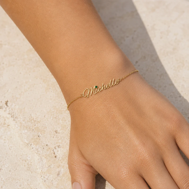 Pulseira personalizada com nome em letra cursiva image 2