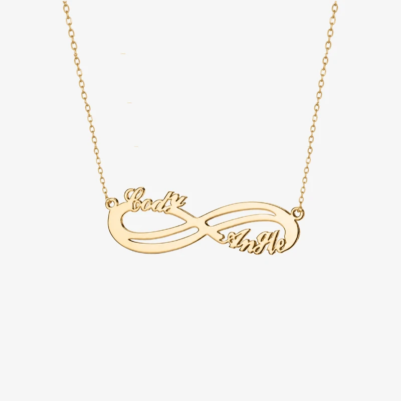 Personalized Couple Infinity Name Necklace image 2