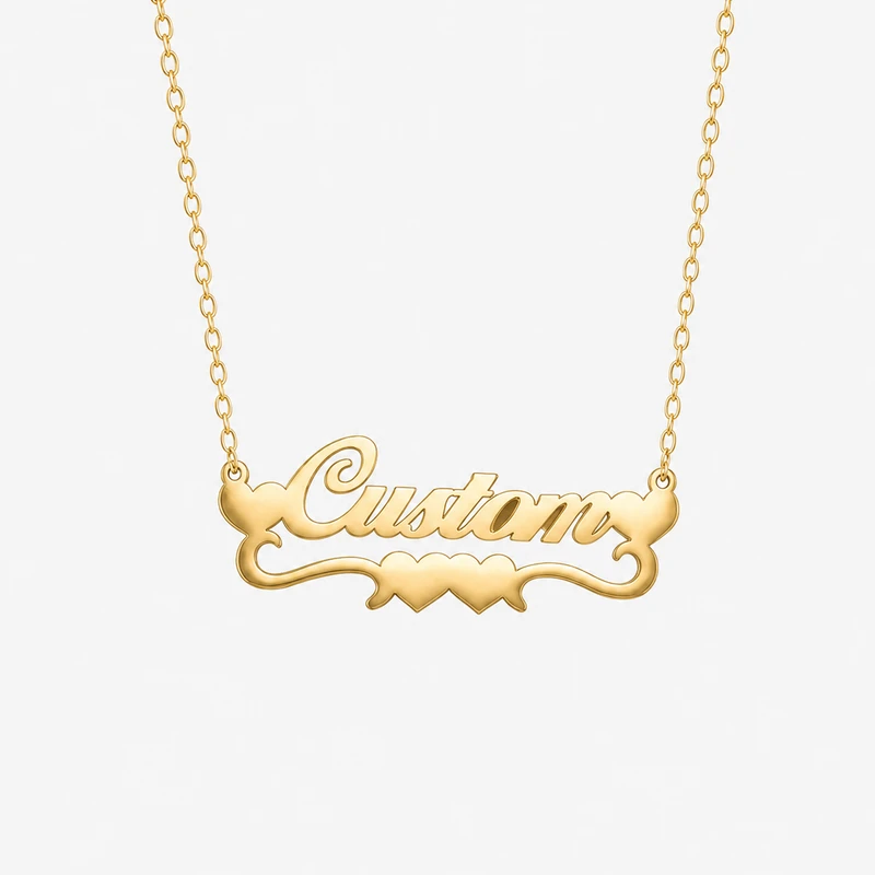 Personalized Angel Wing Name Necklace image 2