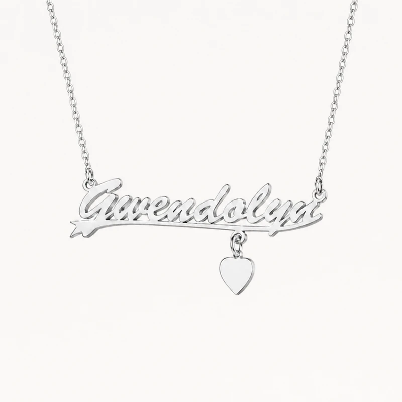 Collier personnalisé avec pendentif cœur et prénom image 2