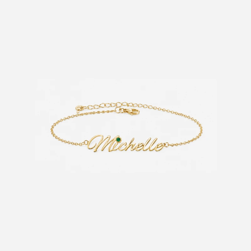 Pulseira personalizada com nome em letra cursiva image 2