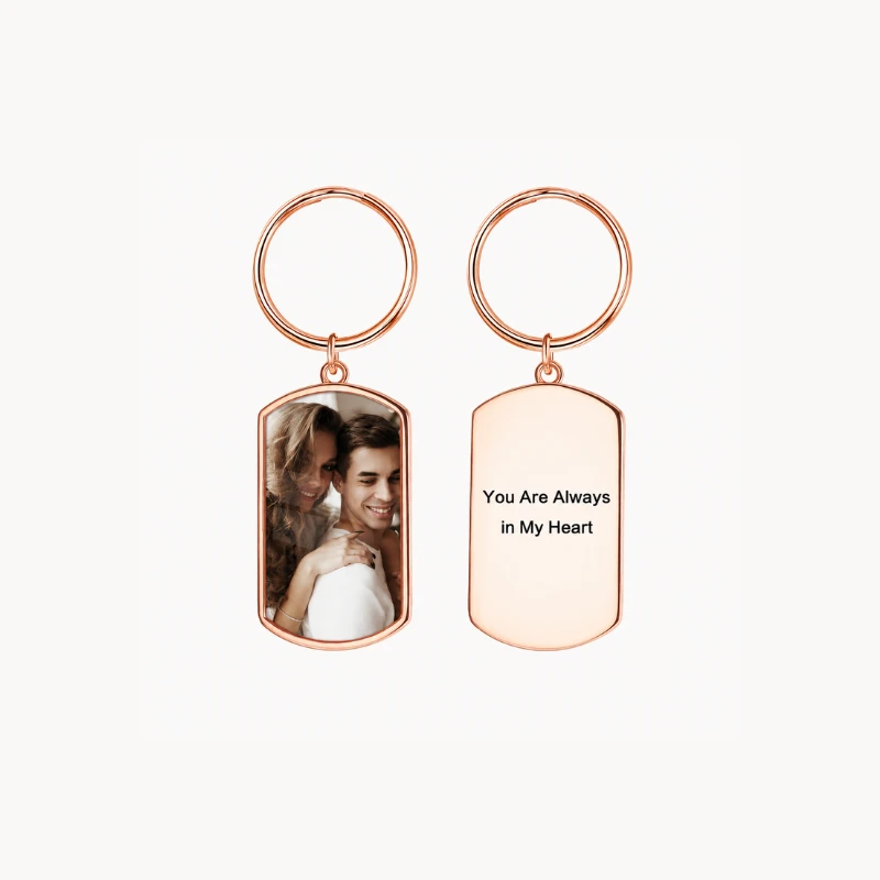 Personalized Photo&Tag Keychain