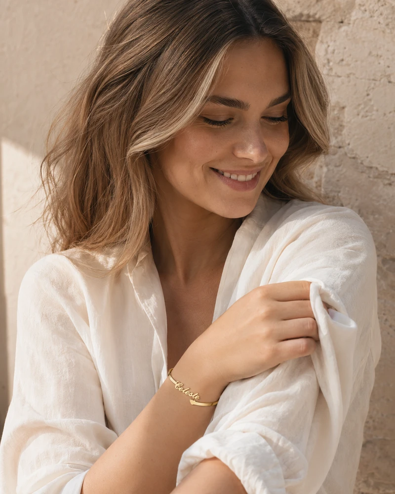 Pulseira personalizada com nome detail image 2