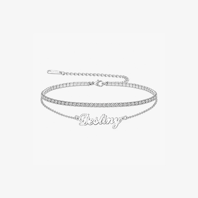 Pulseira de ténis personalizada com nome image 2