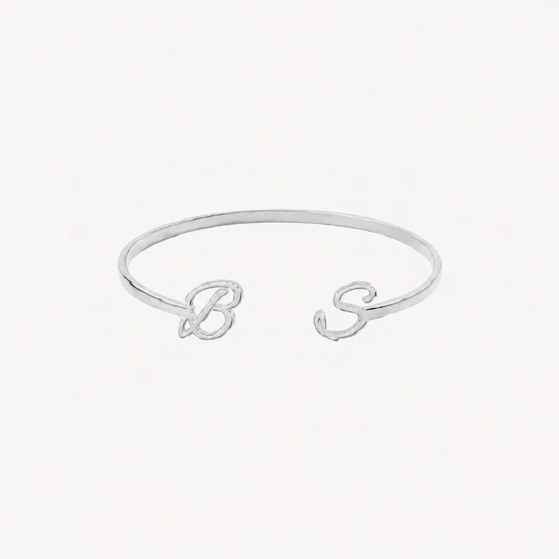 Personalized Initial Cuff Bracelet