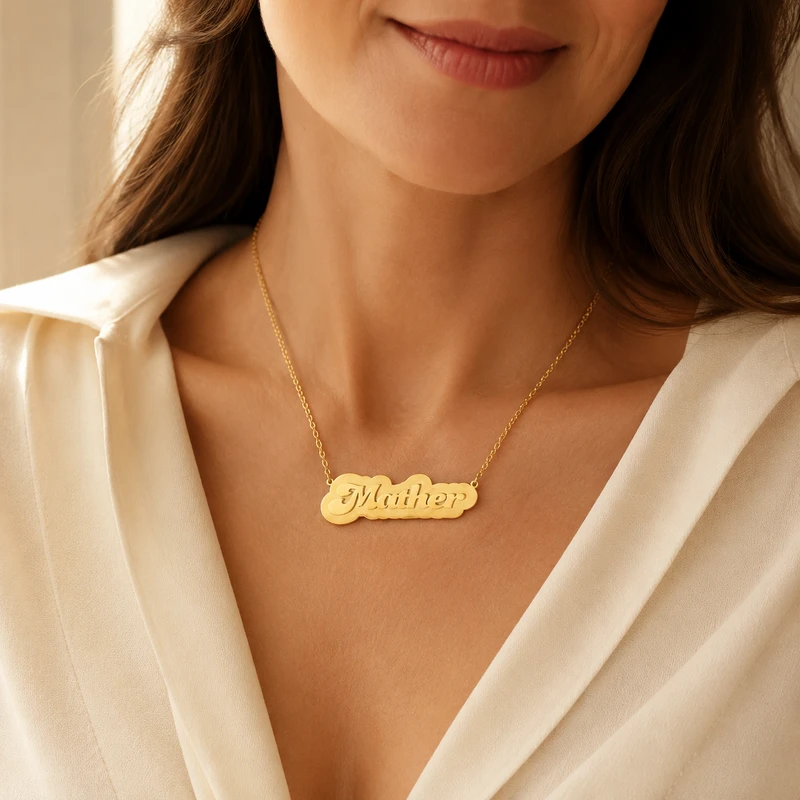 Personalized Cloud Name Necklace